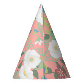 Floral Beauty | Witte bloemen | Alle voorvallen Feesthoedjes (Achterkant)