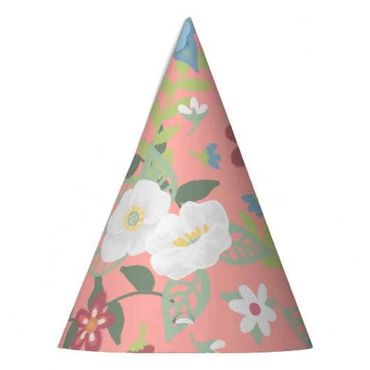 Floral Beauty | Witte bloemen | Alle voorvallen Feesthoedjes (Links)