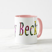 Floral Becky Name Logo, Mok (Voorkant rechts)