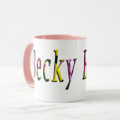 Floral Becky Name Logo, Mok (Voorkant links)