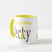 Floral Becky Name Logo, Mok (Voorkant links)