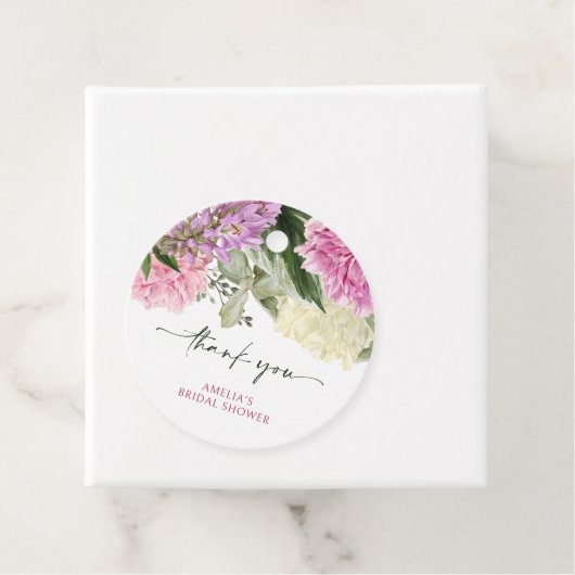 Floral Bedankjes Labels (In situ)