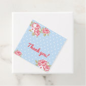 Floral bedankt bedankjes labels (In situ)