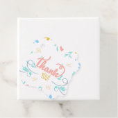 Floral bedankt Bedankjes Labels (In situ)