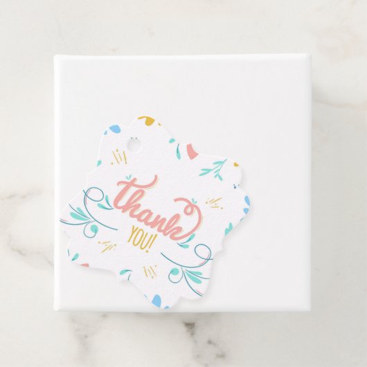  Floral bedankt Bedankjes Labels (In situ)