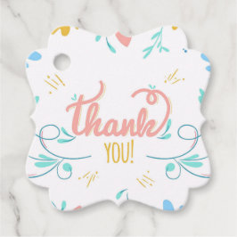  Floral bedankt Bedankjes Labels