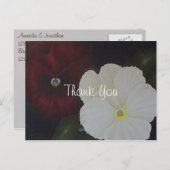 Floral bedankt briefkaart (Voorkant / Achterkant)