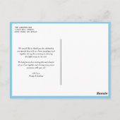 Floral bedankt Briefkaart (Achterkant)