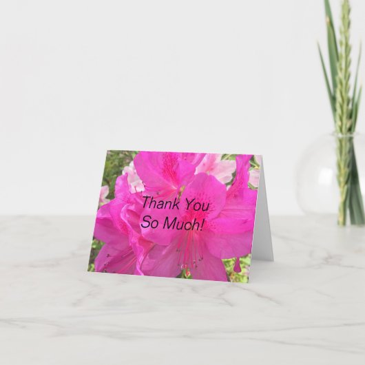 Floral bedankt je kaart (Voorkant)