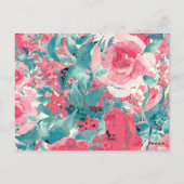 Floral bedankt kaarten (Achterkant)