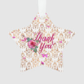 Floral bedankt ornament (voorkant)