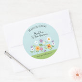 Floral Bedankt Small Business Product Label (Envelop)