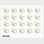 Floral bedankt Sticker (Vel)
