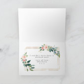 Floral bedankt voor het zijn mijn bruidsmeisje kaa kaart (Binnen)