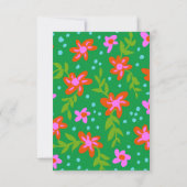 Floral bedankt voor je aankoopbriefkaart notitiekaartje (Achterkant)