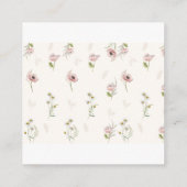 floral Bedankt voor je kaartje Informatiekaartje (Achterkant)