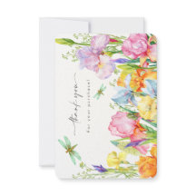 Floral Bedankt voor uw aankoopkaart.