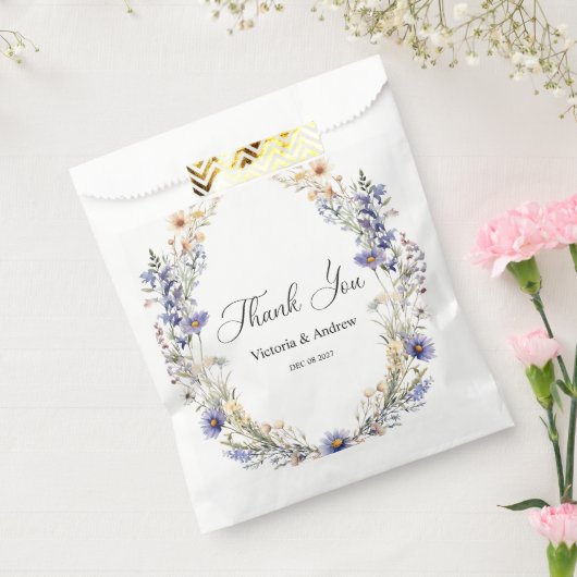  Floral Bedankzakje (Gezegeld)