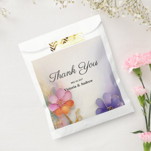 Floral Bedankzakje (Gezegeld)