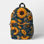 Floral Bedrukte Rugzak (Voorkant)