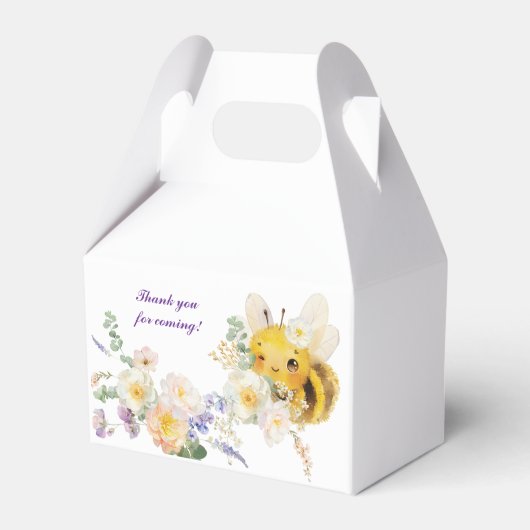 Floral Bee Favoriete Box Bedankdoosjes (Voorkant Zijde)