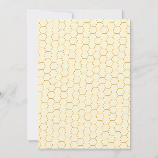 Floral bee first bee day Birthday Invitation Kaart (Achterkant)