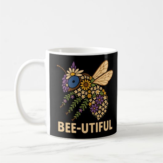 Floral Bee Fusion Bijen-Nuttig Koffiemok (Links)