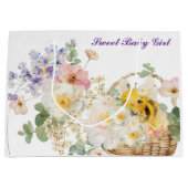 Floral Bee Gift Bag Groot Cadeauzakje (Voorkant)