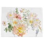 Floral Bee Gift Bag Groot Cadeauzakje (Achterkant)