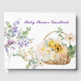 Floral Bee Guestbook Gastenboek