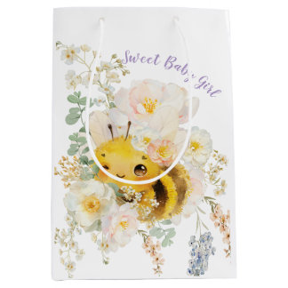 Floral Bee Medium Gift Bag Cadeauzakje