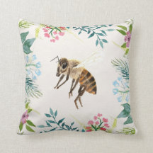 Floral Bee Pillow