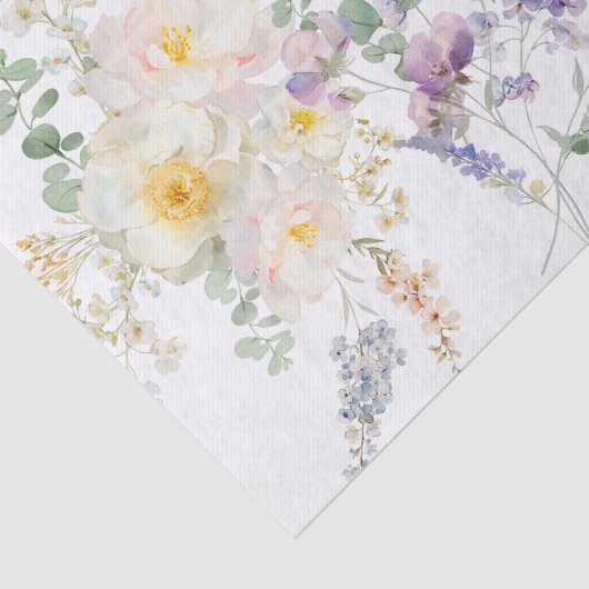 Floral Bee Tissue Paper Tissuepapier (Detail)