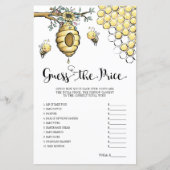 Floral Beehive Honey Bee Raad het prijsspel (Voorkant)