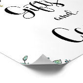 Floral Beehive Honey Sweet Bee Gifts & Cards Poster (Hoek)