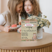 Floral Beer Birthday Uitnodiging