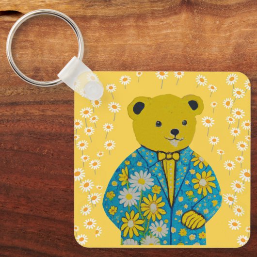 Floral beer sleutelhanger (Voorkant)