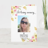 Floral begrafenis programma (Voorkant)