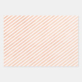 Floral Beige Blush op roze bruiloft Inpakpapier Vel (Voorkant 3)