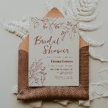 Floral Beige Bridal Shower Kaart<br><div class="desc">Deze bruidelijke doucheuitnodiging wordt geketend door boho stijl,  bloemig kunstwerk,  neutrale oortjes,  en beige kleuren,  met een mengeling van verschillende doopvontstijlen,  vaak in verschillende grootte,  aan creëer een unieke,  eclectische blik die deze uitnodigingen tot natuurlijk esthetisch maakt.</div>