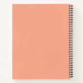 Floral Beige & Red AI kunst Notitieboek (Achterkant)
