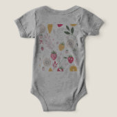 "Floral Bella+Canvas Baby Tri-Blend One Piece" (Design achterkant)