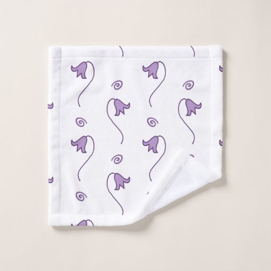 Floral Bells Pattern Bad Handdoek (Wasdoekje)