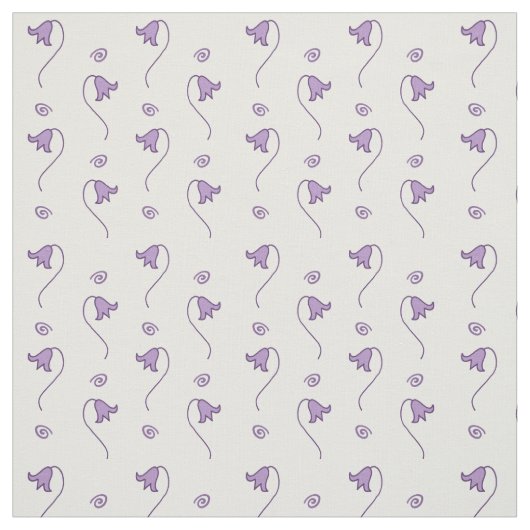 Floral Bells Pattern Stof (Swatch)
