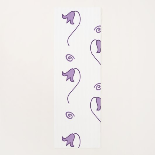 Floral Bells Pattern Yogamat (Achterkant)