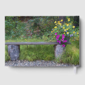 Floral Bench Celebration of Life Memorial Custom Gastenboek (Achterkant)