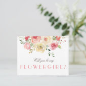 floral | Bent u mijn bloemkool? Uitnodiging Briefkaart (Staand voorkant)
