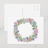 Floral Berries Wreath Briefkaart (Voorkant / Achterkant)