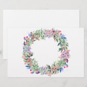 Floral Berries Wreath Briefpapier (Voorkant / Achterkant)
