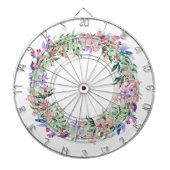 Floral Berries Wreath Dartbord (Voorkant)